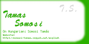 tamas somosi business card